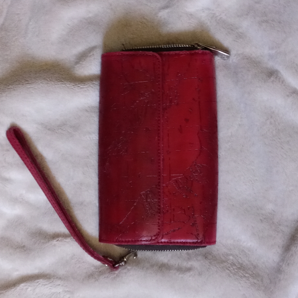 Patricia Nash Leather clutch